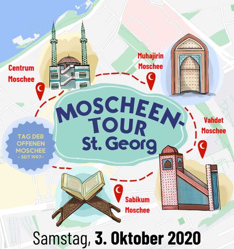 Tag der offenen Moschee – Moscheen-Tour am 3. Oktober 2020 in Hamburg St. Georg